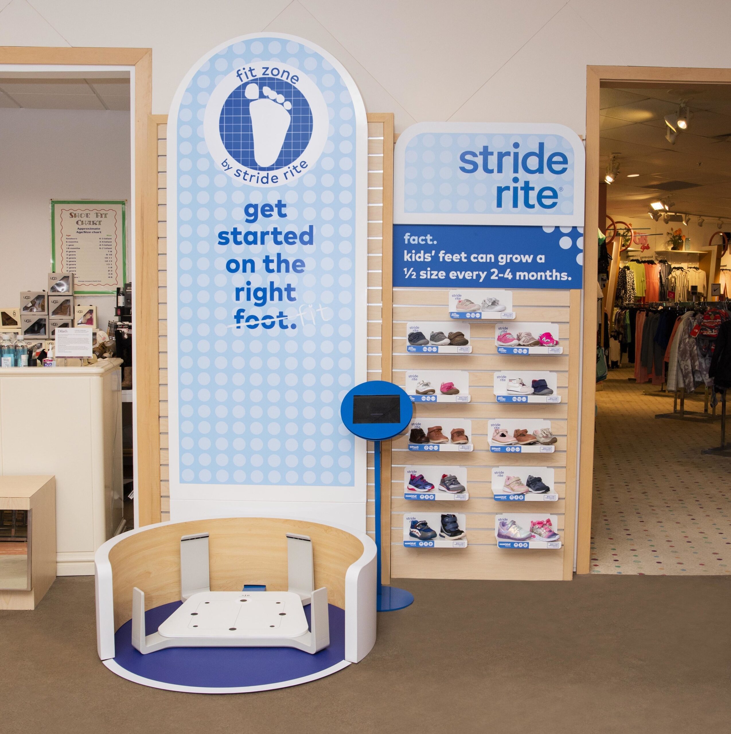 Stride Rite Launches Fit Zone at Dillard's Earnshaw's