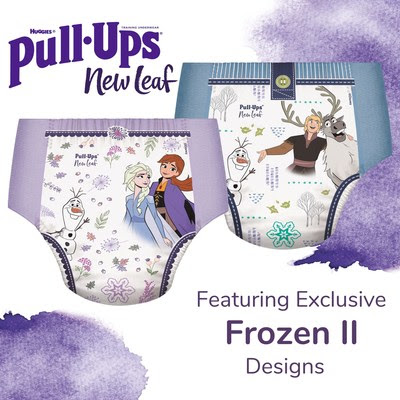 Pull-Ups® New Leaf™, Super soft and made with plants, Pull-Ups® New Leaf™  training underwear is here to keep your Big Kid feeling comfy and confident  on their potty training
